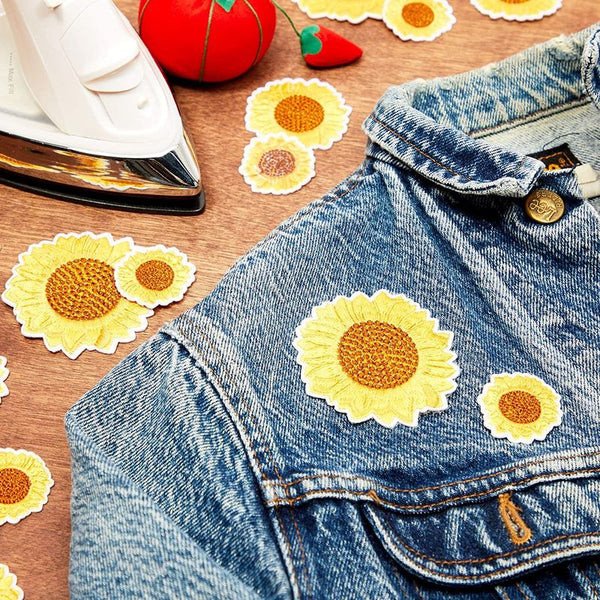  4 Pcs Sunflower Iron On Patches for Clothing Butterfly Iron on  Transfers Yellow Flowers Green Cactus Iron On Decals for Clothes T-Shirts  Jeans Jackets Bags DIY Heat Transfer Patch Spring Summer