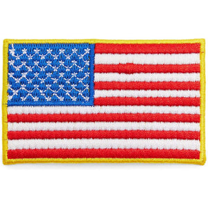 American Flag Patch, Patriotic USA Iron On Patches (3 x 0.6 x 1.9 in, 24 Pack)