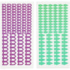 Arrow Label Stickers in 8 Colors (16 Sheets, 1632 Pieces)