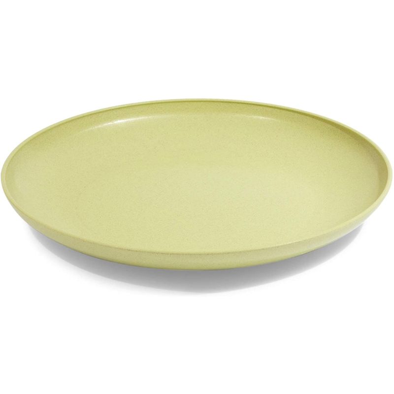 Wheat Straw Plates, Unbreakable Dinner Plate (Pear Green, 7.7 Inches, 6 Pack)
