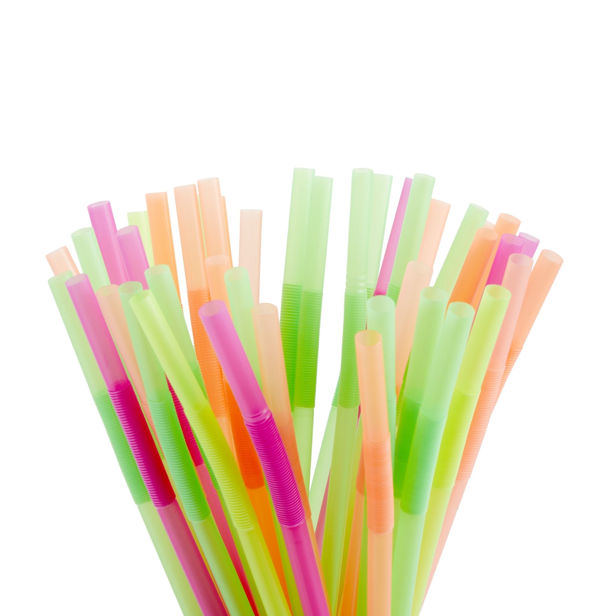 200 PCS Extended Straws Plastic,13 inch Straws,BPA-Free Drinking Straw,  Flexible Reusable Straws, Bendy Fancy Straws, Party Decorations