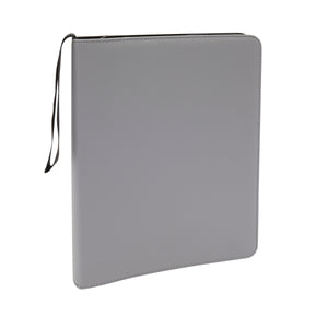 Trading Card Binder with 9-Pocket Plastic Sleeves, Zipper Organizer for 360 TCG Cards (Grey)