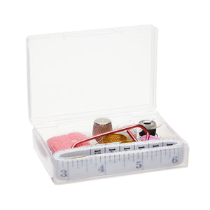 6 Pack Small Clear Plastic Storage Boxes with Lids for School Crafts, TGC Trading Cards Game Travel Cases, 3.7 x 2.5 in