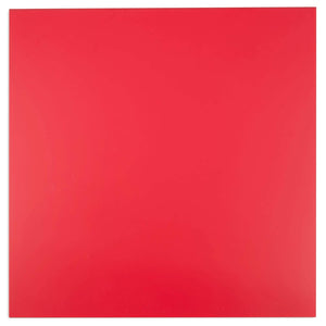 2-Pack Translucent Cast Acrylic Sheet, 1/8-Inch Thick 11.75x11.75-Inch Square Plastic Tiles for Wall Decorations, Laser Cutting, Arts and Crafts, and Custom Signs for Cafes and Boutiques (Red)