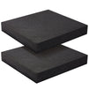 2-Pack Packing Foam Sheets - 12x12x2 Customizable Polyurethane Insert Pads for Tool Case Cushioning, Crafts (Black)