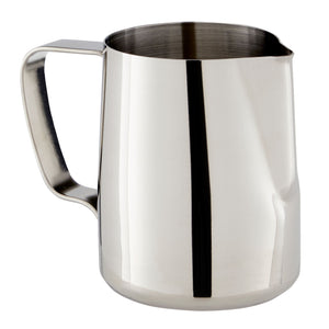 12 oz Milk Frothing Pitcher with Spoon, Stainless Steel Froth Cup for Latte Art, Espresso, Barista, Coffee Shop