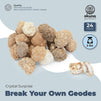 24 Pieces Break Your Own Geode Rocks, Crystals Surprise Science Toys for Kids
