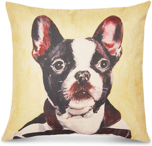 Okuna Outpost Dog Throw Pillow Cover, Decorative Pet Home Decor (18 x 18 in)