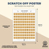 Scratch Off Poster, 100 Foods You Must Eat Bucket List (16.5 x 23.5 Inches)