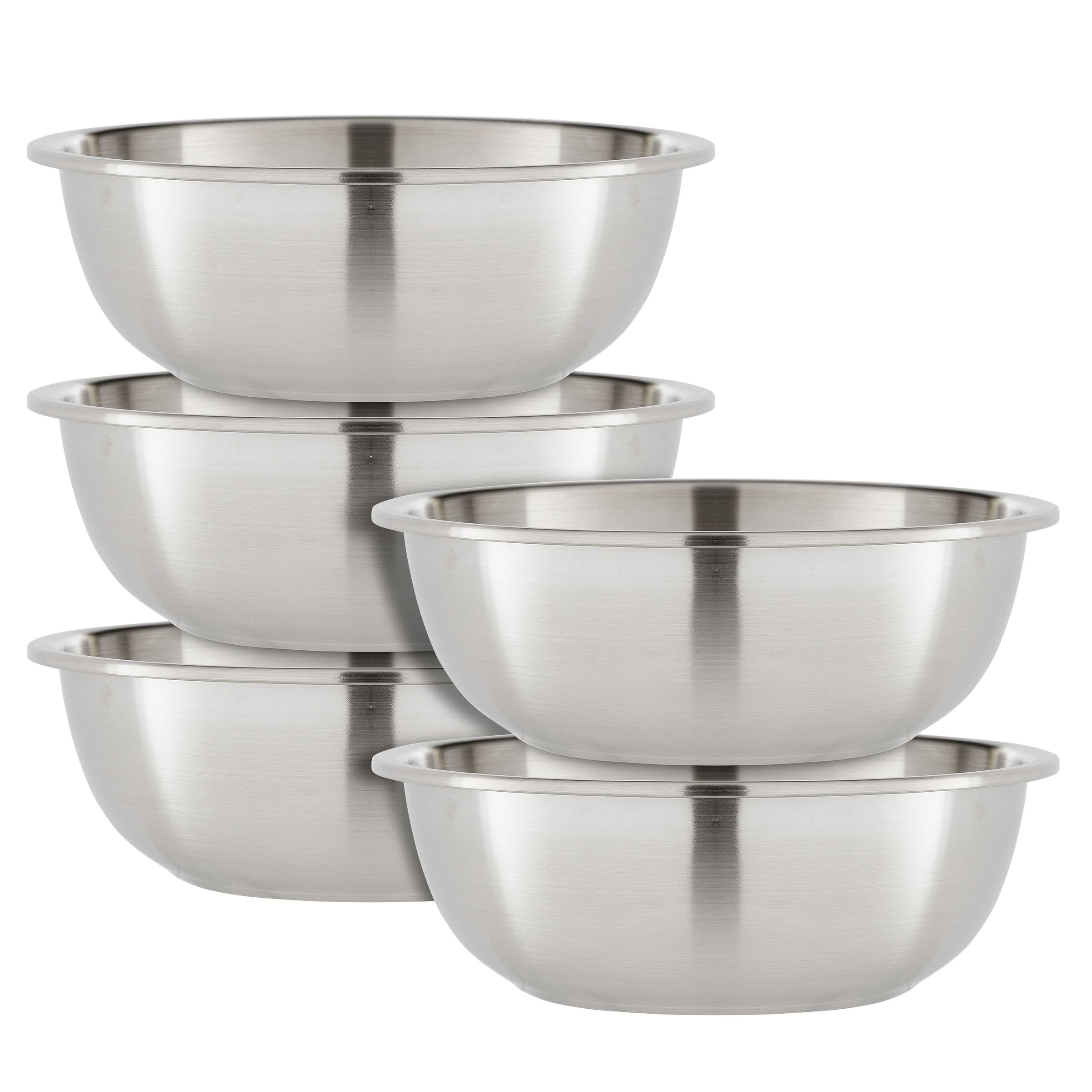 1.5 Qt Stainless Steel Mixing Bowls for Kitchen, Baking, Cooking Prep –  Okuna Outpost