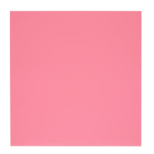 2-Pack Opaque Cast Acrylic Sheet, 1/8-Inch Thick 11.75x11.75-Inch Square Plastic Tiles for Wall Decorations, Laser Cutting, Arts and Crafts, and Custom Signs for Cafes and Boutiques (Pink)