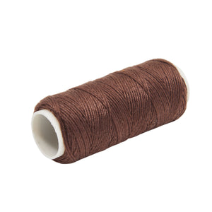 24-Pack 5.5-Gram Rolls of Soft Dark Brown Nylon Thread for Hair Weaving, Securing and Repairing Sew-In Extensions, Wigs, Wefts, Hairpieces, and Toupees, Sewing and Embroidery