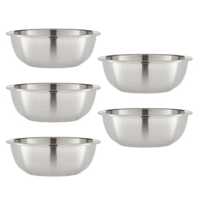 1.2 Qt Stainless Steel Mixing Bowls for Kitchen, Baking, Cooking Prep (5 Piece Set)