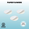 6-Pack 3D Paper Wall Flowers in 3 Sizes, Large Artificial Flowers for Wall Decor (Pink and White)