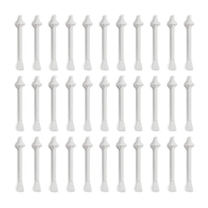 Nose Wax Applicators, Plastic (White, 75 Pack)