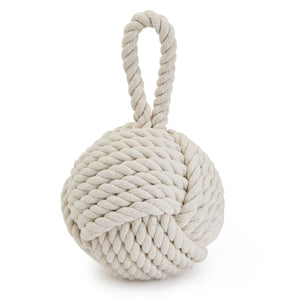 Okuna Outpost Nautical Rope Knot Door Stop - Decorative Weighted Door Stopper for Home, Office, Garage (3.5 lbs)