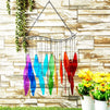 Okuna Outpost Rainbow Wind Chimes for Outdoor or Indoor Decor (11.22 x 18.9 Inches)
