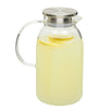 68 Oz / 2 Liter Glass Pitcher with Lid and Spout - Carafe for Water, Juice and Other Drinks (Clear)