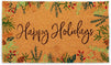 Happy Holidays Coco Coir Non Slip Christmas Doormat for Outdoor Entrance, Christmas Decor (17 x 30 In)