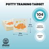 104 Pack Potty Training Stickers for Toilet Target, Boys and Toilet Accessories, 8 Designs, 2 in.