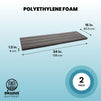 2-Pack Packing Foam Sheets - 54x16x1.5 Customizable Polyethylene Insert Pads for Tool Case Cushioning, Crafts
