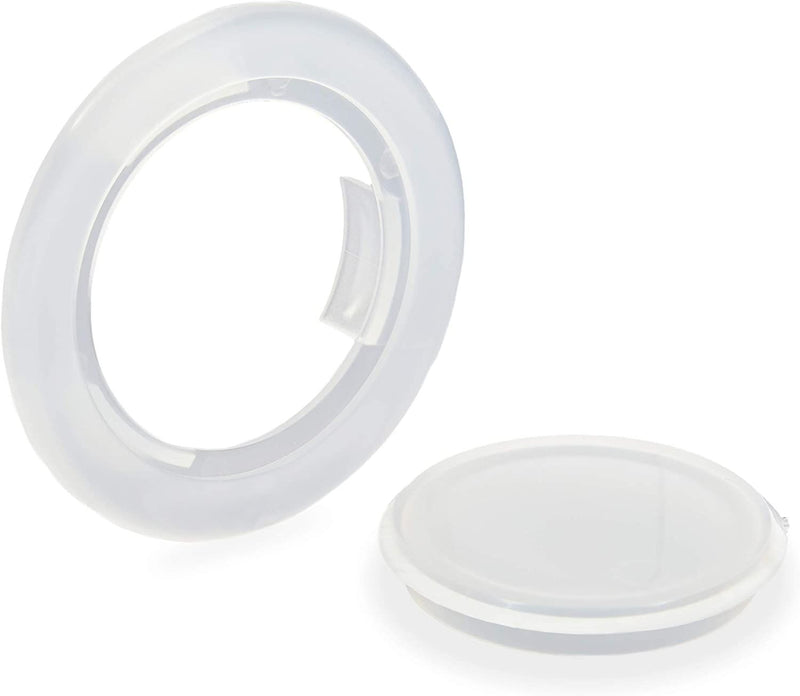 3 Pack Umbrella Hole Ring and Cap Set for Patio Table & Outdoor, Clear, 2 in.