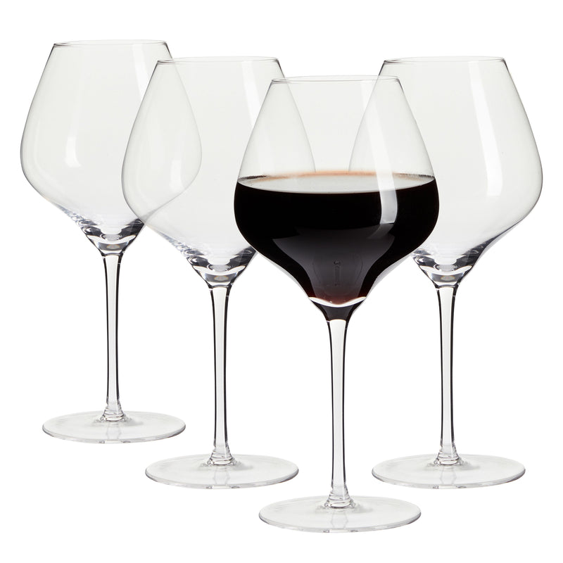 29oz Full Bottle Extra Large Wine Glasses Set of 4, Jumbo Wine Glass for Red Wine, Chardonnay (4 x 10 In)