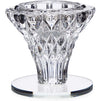 Okuna Outpost Crystal Glass Candle Holders for Candlesticks (2.4 x 2.3 Inches, 12 Pack)