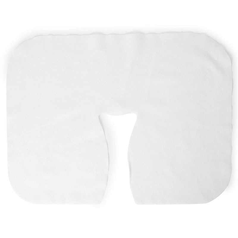 Single Use Headrest Covers for Massage Table (White, 200 Pack)