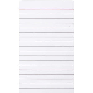 Portrait Style Vertically Ruled Index Cards, Checklist (3 x 5 In, 300 Pack)