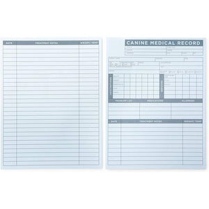 Pet Medical Record Sheets for Vets, Puppy Vaccine Cards (8.5 x 11 In, 250 Pack)