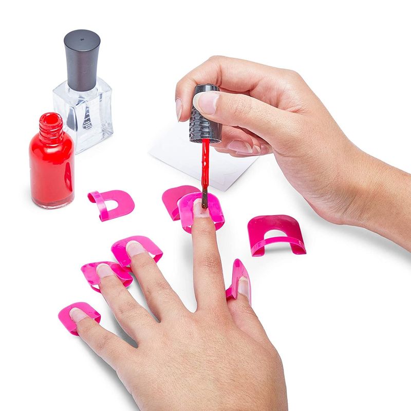 Plastic Nail Polish Protectors for Fingers (10 Sizes, 52 Pieces)