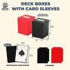 240 Trading Card Game Sleeves and 2 Deck Boxes (242 Pieces)