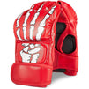 Okuna Outpost Half-Finger Boxing Gloves with Adjustable Wristband for Adults (Red, 1 Pair)