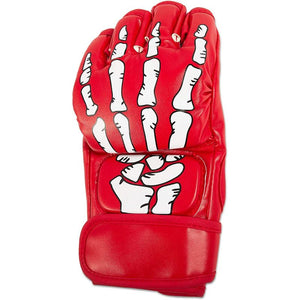 Okuna Outpost Half-Finger Boxing Gloves with Adjustable Wristband for Adults (Red, 1 Pair)