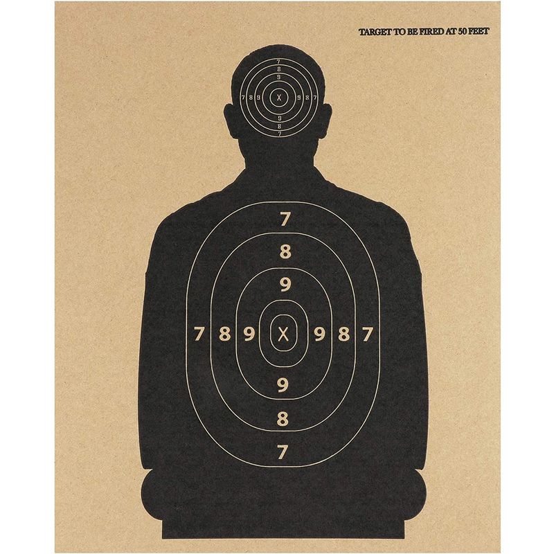 Cardboard Shooting Targets for Indoor Outdoor Range (13 x 16 in, 50 Pack)