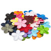 Daisy Iron On Patches, Mini Flowers for Sewing, DIY Crafts (18 Colors, 36 Pieces)