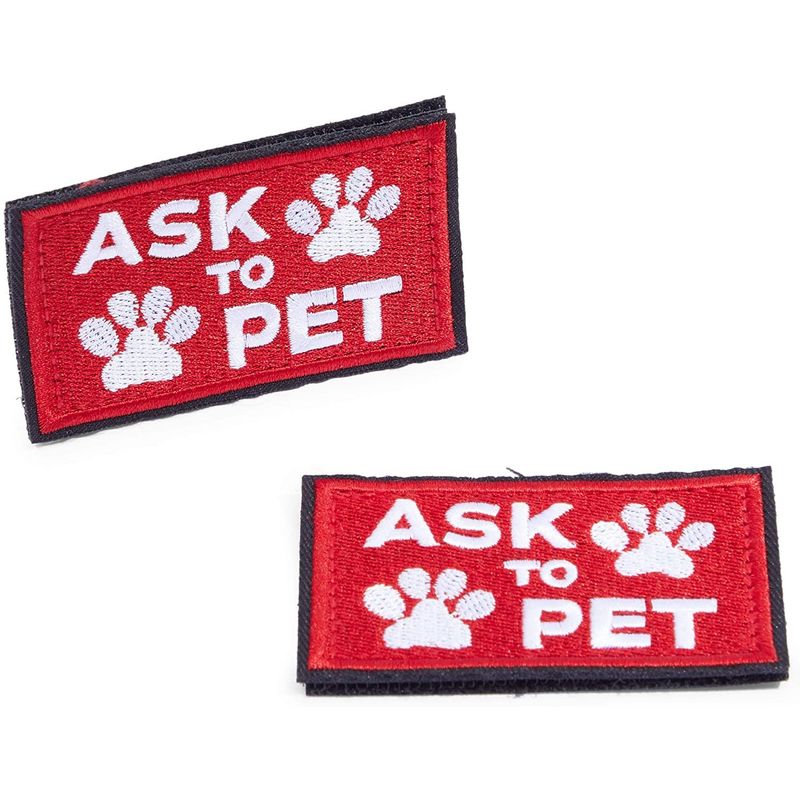 Cheap 4Pcs 4.1x2.6 Inch Dog Patches Patches Service Dog Patch