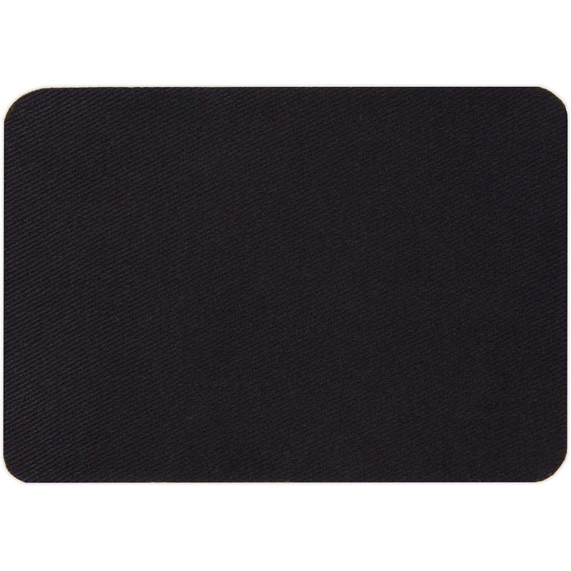 Black Iron On Fabric Patches for Sewing, DIY Crafts (4.25 x 3 in, 20 Pack)