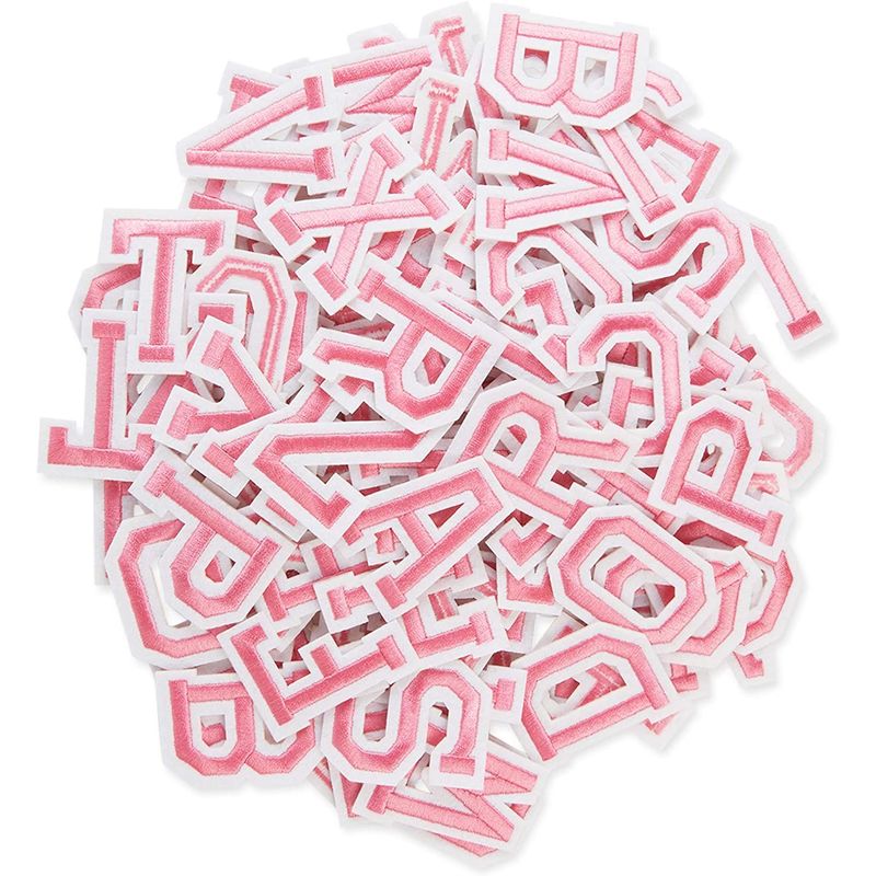Pink Iron On Patches, A-Z Alphabet Letters (1.5 x 2 Inches, 108 Pieces –  Okuna Outpost