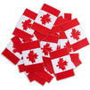 Canadian Flag Iron On Patches for Sewing, DIY Crafts (3 x 0.6 x 1.9 in, 24 Pack)