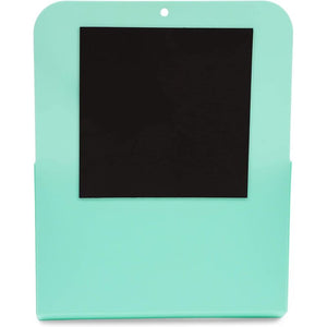 Magnetic Wall File for Organization (9.5 x 12.5 x 1.1 in, Teal, 2 Pack)