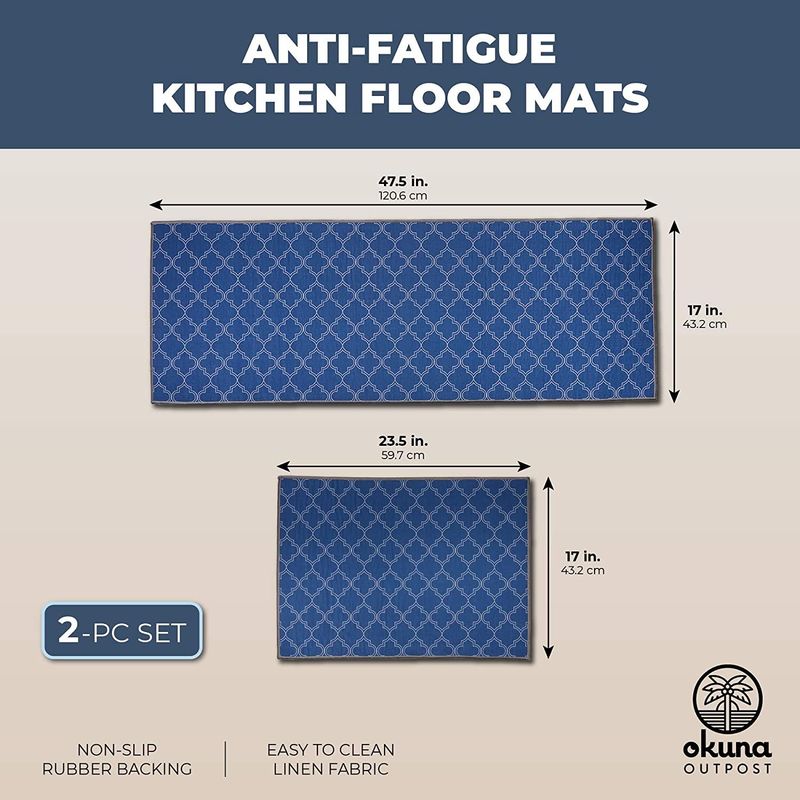 Kitchen Mat 2 Piece Anti Fatigue Kitchen Floor Mat Non Slip