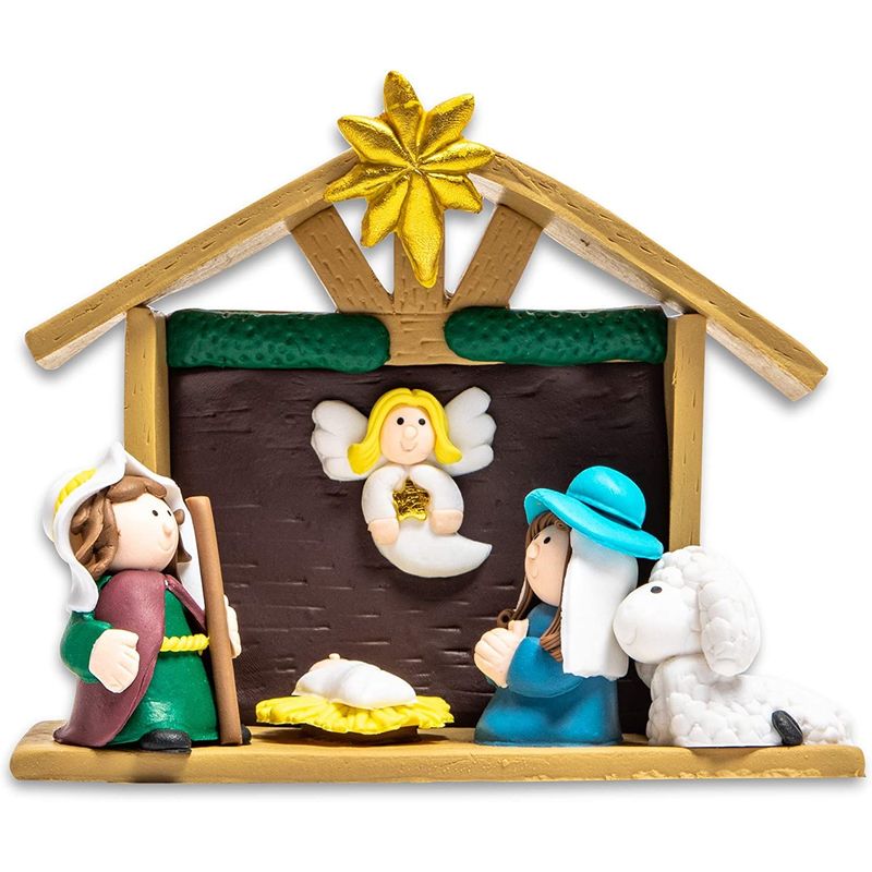 Nativity Scene Figure for Christmas (5.5 x 1.9 x 4.3 Inches)