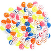 Cat Toy Balls with Bells, Kitten Toys (Orange, Blue, Pink, Yellow, 1.5 in, 60 Pack)