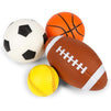 Okuna Outpost Mini Rubber Playground Balls, Baseball, Football, Basketball & Soccer Ball, with Carrying Bag (5 Pieces)