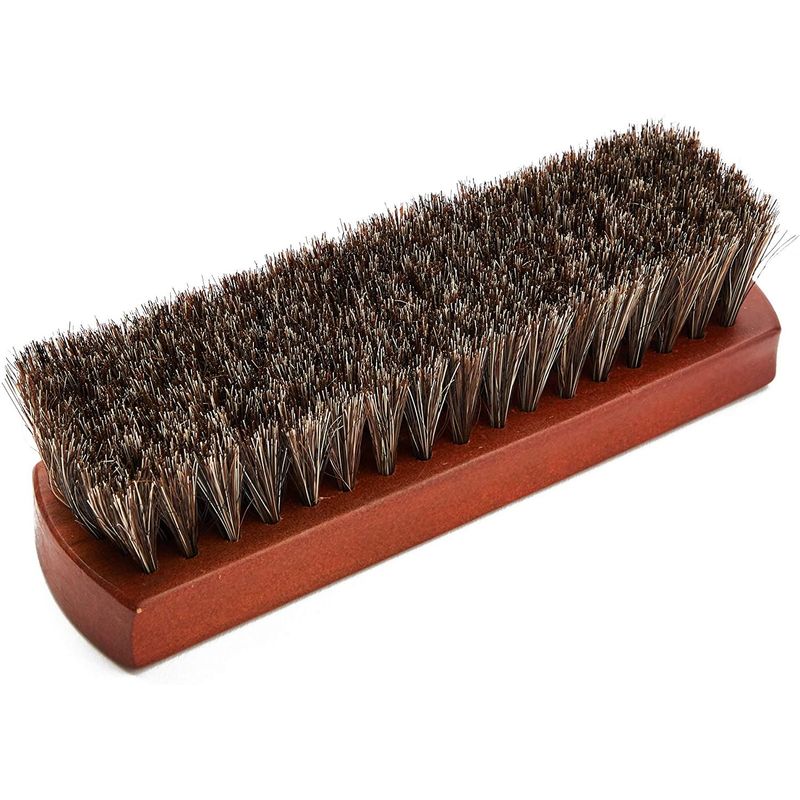 Horsehair Shoe Brush (7 x 1.9 x 1.75 Inches, Brown)