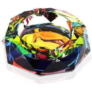 Rainbow Crystal Ashtray (5 Inches)