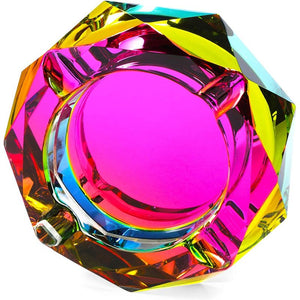 Rainbow Crystal Ashtray (5 Inches)