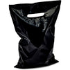 Plastic Shopping Bags for Merchandise, Die Cut Handles (Black, 9 x 12 in, 100 Pack)